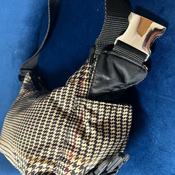 Lauren Ralph Lauren | VTG Houndstooth Small Hobo Handbag - Picture 12 of 14